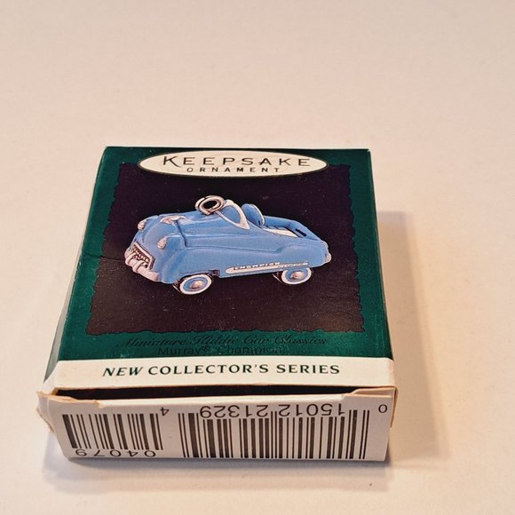 Vtg 1995 Hallmark Keepsake Ornament Mini Kiddie Car Classic Blue Murray Champion - Picture 3 of 6